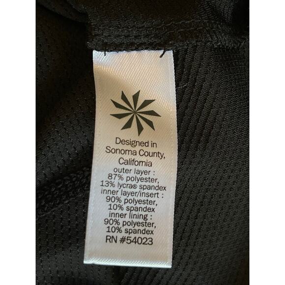 Athleta Bustle Activewear Skort size M Black Tennis Pickleball - Picture 7 of 10